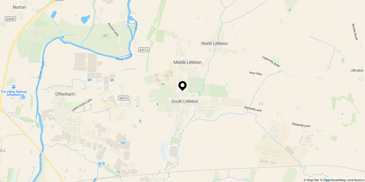 Approximate location of Cleeve Road, Middle Littleton, Evesham, WR11 8JR