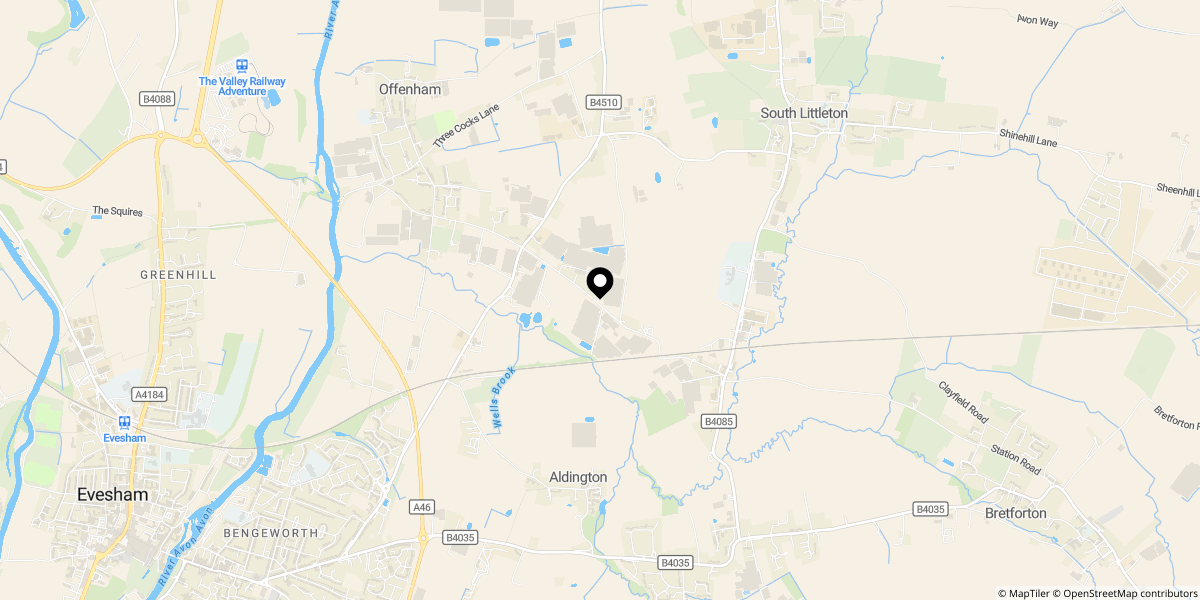 Approximate location of Linwood Cottages, Station Road, Offenham, WR11 8LW